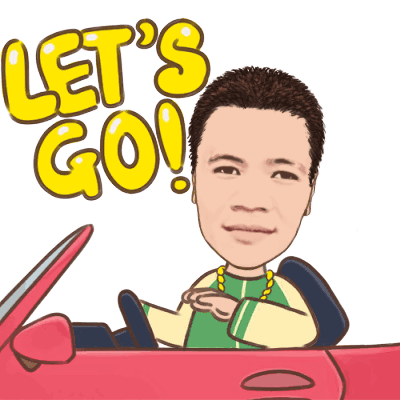 Lets Go Driving Sticker - Lets Go Driving Red Car Stickers