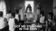 Got Me Standing In The Rain Raining GIF - Got Me Standing In The Rain Raining Waiting For You GIFs
