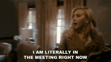 I Literally In The Meeting Right Now Patty Solis Papagian GIF - I Literally In The Meeting Right Now Patty Solis Papagian Goliath GIFs