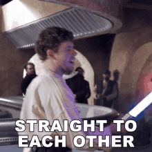 Straight To Each Other Corey Vidal GIF - Straight To Each Other Corey Vidal Fighting To Each Other GIFs