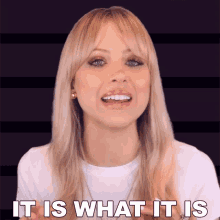 It Is What It Is Superholly GIF - It Is What It Is Superholly Nothing To Do About It GIFs
