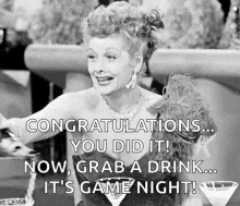 Lucille Ball Happy Hour GIF
