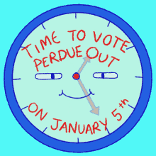 time to vote perdue out perdue clock clock ticking janurary5th