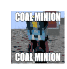 Coal Minion Sticker