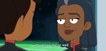 You Know Me So Well Captain Freeman GIF - You Know Me So Well Captain Freeman Star Trek Lower Decks GIFs