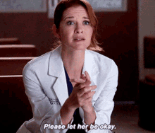 Greys Anatomy April Kepner GIF - Greys Anatomy April Kepner Please Let Here Be Okay GIFs