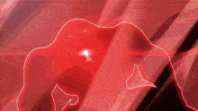 a red background with a silhouette of a person 's face
