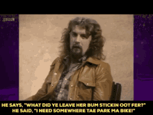 Billy Connolly Scottish Comedy GIF - Billy Connolly Scottish Comedy The Bike Joke GIFs