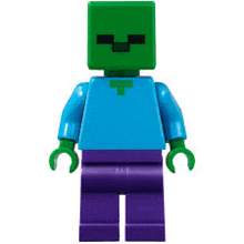 Zombie Minecraft Lego GIF