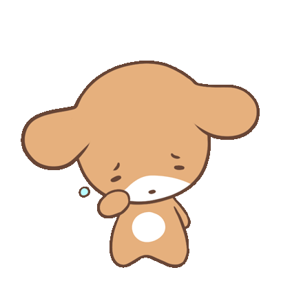 Puppy Brown Sticker - Puppy Brown Sad Stickers
