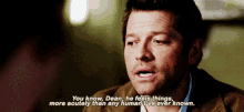 supernatural castiel you know feel things supernatural castiel you know feel things