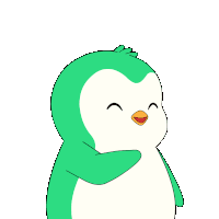 a cartoon penguin with the words " not funny " written above it