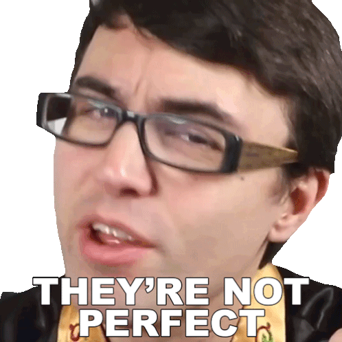 Theyre Not Perfect Steve Terreberry Sticker - Theyre Not Perfect Steve Terreberry Its Not Perfect Stickers