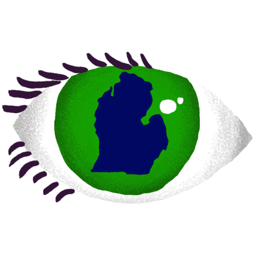 All Eyes On Michigan Michigan Sticker - All Eyes On Michigan Michigan Mi Stickers