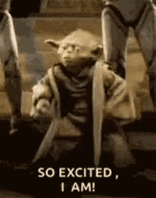 so excited i am excited dance yoda moves