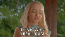 This Is Who I Really Am Mal GIF - This Is Who I Really Am Mal Dove Cameron GIFs