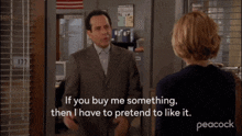 if you buy me something then i have to pretend to like it adrian monk tony shalhoub monk i must act like i enjoy whatever you give me