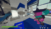 a cartoon character is holding a passport in a game