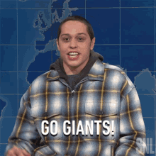 Go Giants Pete Davidson GIF - Go Giants Pete Davidson Saturday Night Live GIFs