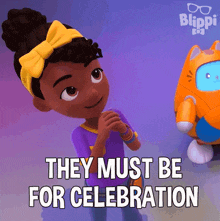 They Must Be For Celebration Meekah GIF - They Must Be For Celebration Meekah Blippi Wonders - Educational Cartoons For Kids GIFs