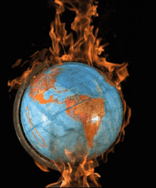 On Fire Earth GIF