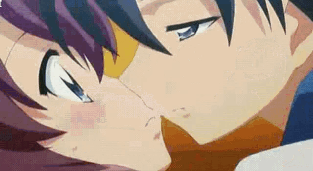 Anime Kiss Familar Of Zero GIF - Anime Kiss Anime Kiss - Discover & Share  GIFs