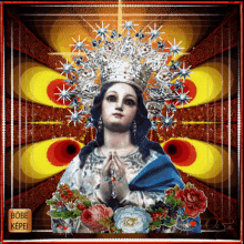 Szentek Jézusáldás Ima Mama Mary GIF - Szentek Jézusáldás Ima Mama Mary Pray GIFs