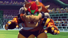 Bowser Mario Strikers GIF - Bowser Mario Strikers Rage GIFs