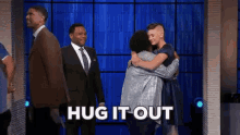 hug hug it out friends friendly anthony anderson