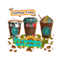 Coffee Time Sticker - Coffee Time Stickers