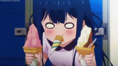 Anime Food Is Sugoi  Cream aesthetic Aesthetic gif Aesthetic anime
