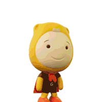 a cartoon character with a cape and the words well done above him