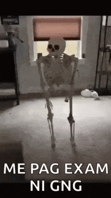 Skeleton Fall Skeleton Shocked GIF