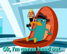 Phineas And Ferb Head Out GIF - Phineas And Ferb Head Out Perry GIFs