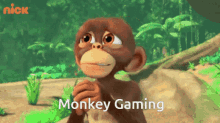 Monkey Gaming Poggers GIF