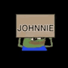 Johnnie Pepe The Frog GIF - Johnnie Pepe The Frog Protest Sign GIFs
