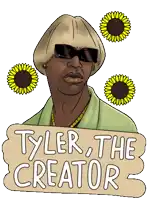 a sign that says tyler the creator on it