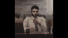 Coughing Office Space GIF - Coughing Office Space Zane Abdin GIFs