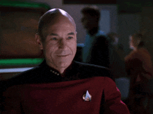 Picard Star Trek GIF - Picard Star Trek Laughing GIFs