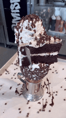 Chocolate Cake Shake Milkshake GIF