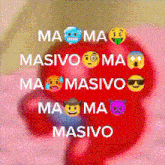 a collage of emojis with the words ma ma massivo ma ma massivo ma ma massivo ma ma massivo