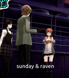 Sunven Futaba And Akechi GIF - Sunven Futaba And Akechi Sunday And Raven GIFs