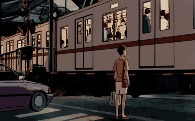 GIF Anime go by Train by LordKazuto on DeviantArt