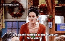 Ross Hasn'T Worked At The Museumfor A Year..Gif GIF