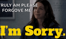 Greys Anatomy Amelia Shepherd GIF - Greys Anatomy Amelia Shepherd Im Sorry GIFs