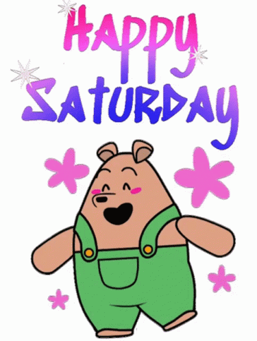 Happy Saturday Saturday Dance GIF - Happy Saturday Saturday Dance Pants  Bear Cartoon - Discover & Share GIFs