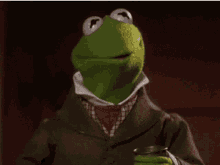 Kermit Heres To You GIF - Kermit Heres To You Raise A Glass GIFs