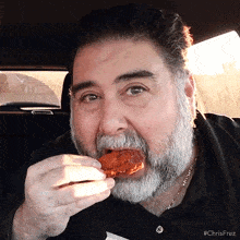 Eating A Chicken Wing Chris Frezza GIF - Eating A Chicken Wing Chris Frezza Take A Bite GIFs