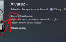a picture of a man with the name alvarez on the top