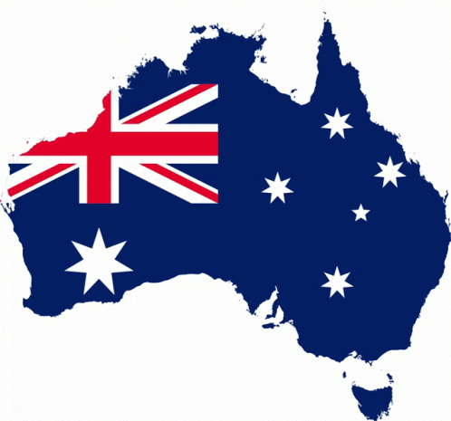 Flag Map Of Australia Flags Of The World Sticker - Flag Map Of ...